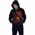 Black - Side - Spiral Direct Unisex Adult Samurai Hoodie