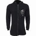 Black - Front - Spiral Direct Womens-Ladies Pocket Kitten Full Zip Hoodie