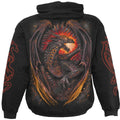 Black - Back - Spiral Direct Unisex Adult Dragon Furnace Hoodie