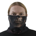 Black - Side - Spiral Direct Goth Skull Snood