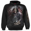 Black - Front - Spiral Direct Unisex Adult Reaper Time Hoodie