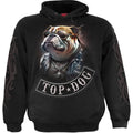 Black - Front - Spiral Direct Unisex Adult Top Dog Hoodie