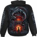 Black - Back - Spiral Direct Unisex Adult Dragon´s Lair Hoodie