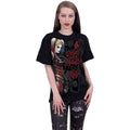 Black - Back - Harley Quinn Unisex Adult Embrace Madness T-Shirt