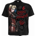 Black - Front - Harley Quinn Unisex Adult Embrace Madness T-Shirt