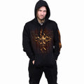 Black - Side - Spiral Direct Unisex Adult Dripping Gold Hoodie