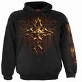 Black - Front - Spiral Direct Unisex Adult Dripping Gold Hoodie