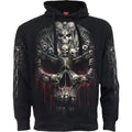 Black - Front - Spiral Direct Unisex Adult Death Bones Hoodie