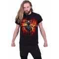 Black - Side - Game of Thrones Unisex Adult Fire And Blood T-Shirt