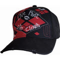 Black - Front - Spiral Direct Die Clown Harley Quinn Distressed Baseball Cap