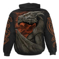 Black - Back - Spiral Direct Unisex Adult Majestic Draco Hoodie