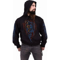 Black - Side - Spiral Direct Unisex Adult Oblivion Hoodie