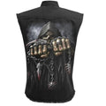 Black - Back - Spiral Direct Unisex Adult Game Over Stone Wash Sleeveless Shirt