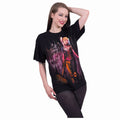 Black - Back - Harley Quinn Unisex Adult Trick Or Treat T-Shirt