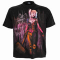 Black - Front - Harley Quinn Unisex Adult Trick Or Treat T-Shirt