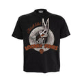 Black - Front - Looney Tunes Unisex Adult Bugs Bunny Skull T-Shirt