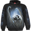 Black - Front - Spiral Direct Unisex Adult Winged Skeleton Hoodie