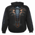 Black - Back - Spiral Direct Unisex Adult Cyber Skin Hoodie