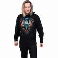 Black - Side - Spiral Direct Unisex Adult Cyber Skin Hoodie