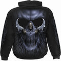 Black - Back - Spiral Direct Unisex Adult Double Death Hoodie