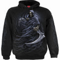 Black - Front - Spiral Direct Unisex Adult Double Death Hoodie