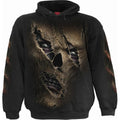 Black - Front - Spiral Direct Unisex Adult Thread Scare Hoodie