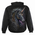 Black - Back - Spiral Direct Unisex Adult Celtic Unicorn Hoodie