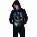 Black - Side - Spiral Direct Unisex Adult Dead Metal Hoodie