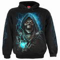 Black - Front - Spiral Direct Unisex Adult Dead Metal Hoodie