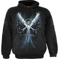 Black - Front - Spiral Direct Unisex Adult Ethereal Angel Hoodie