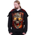 Black - Side - Spiral Direct Unisex Adult Skull Blast Hoodie