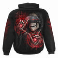 Black - Back - Spiral Direct Unisex Adult Cyber Death Hoodie