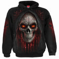 Black - Front - Spiral Direct Unisex Adult Cyber Death Hoodie