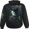 Black - Back - Spiral Direct Unisex Adult Shadow Raven Hoodie