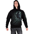 Black - Side - Spiral Direct Unisex Adult Shadow Raven Hoodie