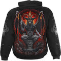 Black - Back - Spiral Direct Unisex Adult Baphomet Hoodie