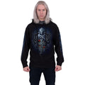 Black - Side - Spiral Direct Unisex Adult Grieving Angel Hoodie