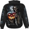 Black - Back - Spiral Direct Unisex Adult Carving Death Hoodie