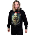 Black - Side - Spiral Direct Unisex Adult Bah Humbug Hoodie