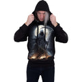 Black - Side - Spiral Direct Unisex Adult Shadow Rider Hoodie