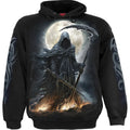 Black - Front - Spiral Direct Unisex Adult Shadow Rider Hoodie