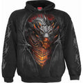 Black - Front - Spiral Direct Unisex Adult Draconis Hoodie