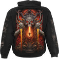 Black - Back - Spiral Direct Unisex Adult Gates Of Hell Hoodie