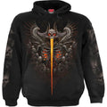 Black - Front - Spiral Direct Unisex Adult Gates Of Hell Hoodie