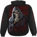 Black - Back - Spiral Direct Unisex Adult War Kills Hoodie