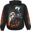 Black - Back - Spiral Direct Unisex Adult Night Rider Hoodie