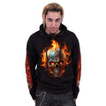 Black - Side - Spiral Direct Unisex Adult Night Rider Hoodie