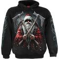 Black - Front - Spiral Direct Unisex Adult Sleigher Hoodie