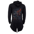 Black - Back - Spiral Direct Womens-Ladies Burnt Rose Full Zip Hoodie