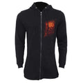 Black - Front - Spiral Direct Womens-Ladies Burnt Rose Full Zip Hoodie